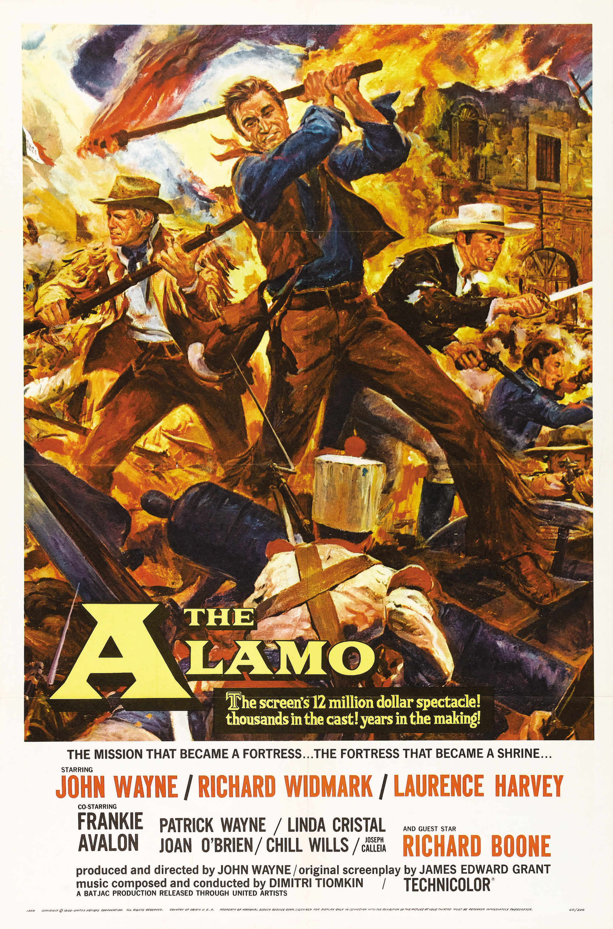 The Alamo (1960) Technical Specifications