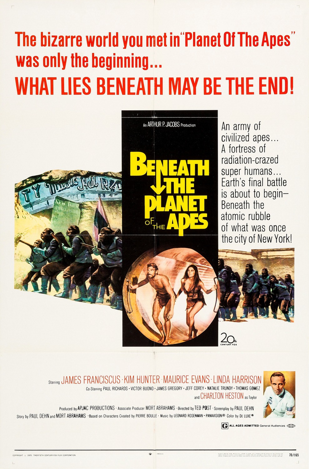 Beneath the Planet of the Apes (1970) Technical Specifications