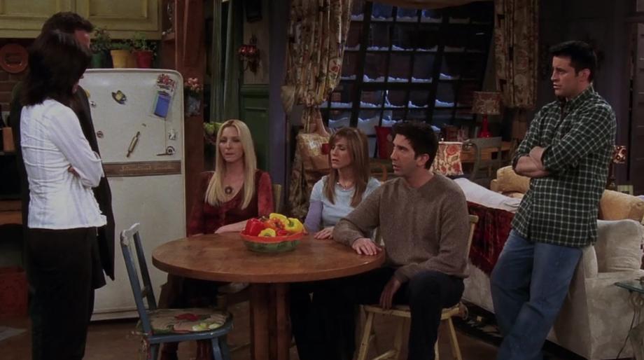 "Friends" The One Where Chandler Gets Caught