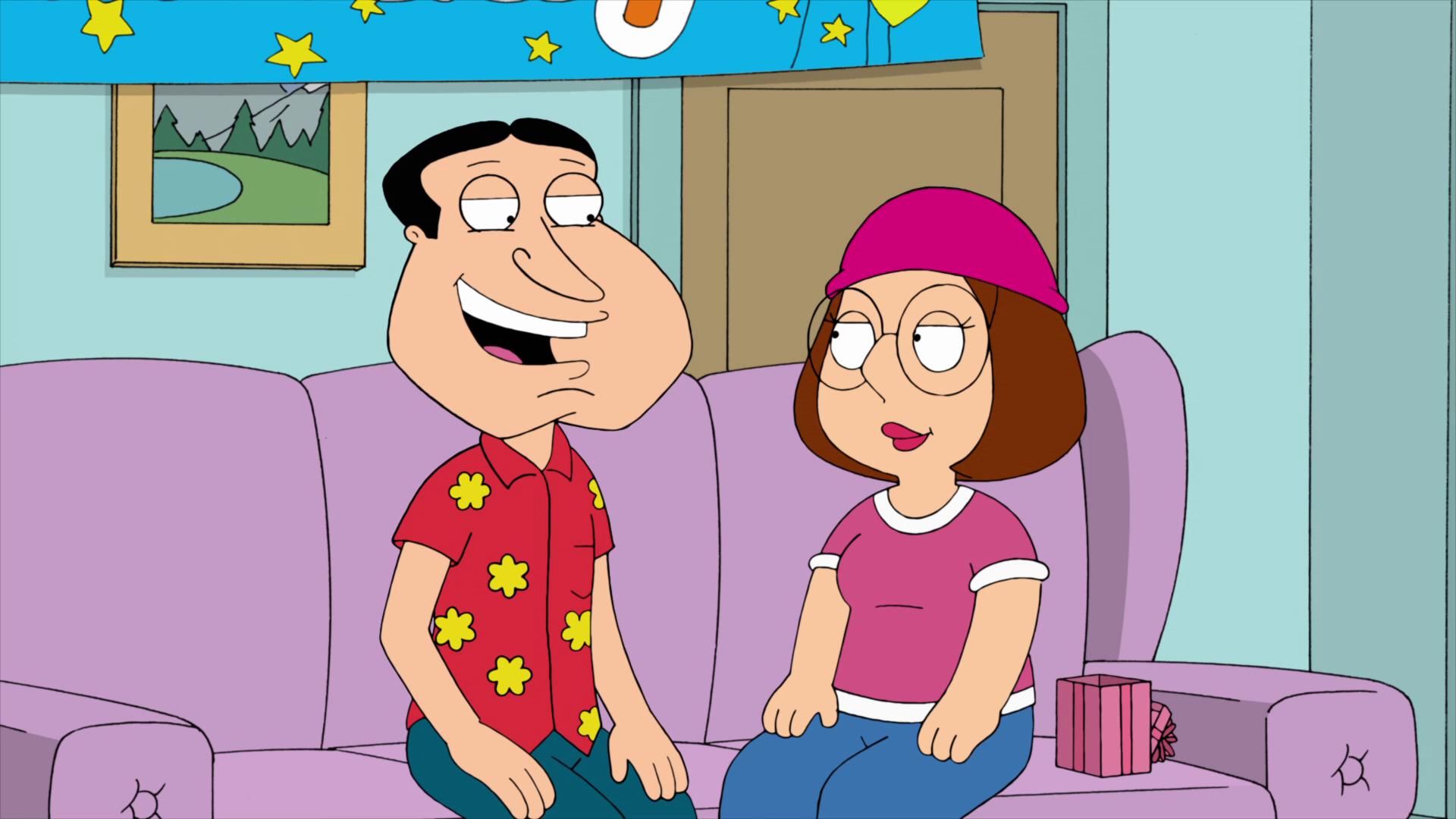 "Family Guy" Meg and Quagmire