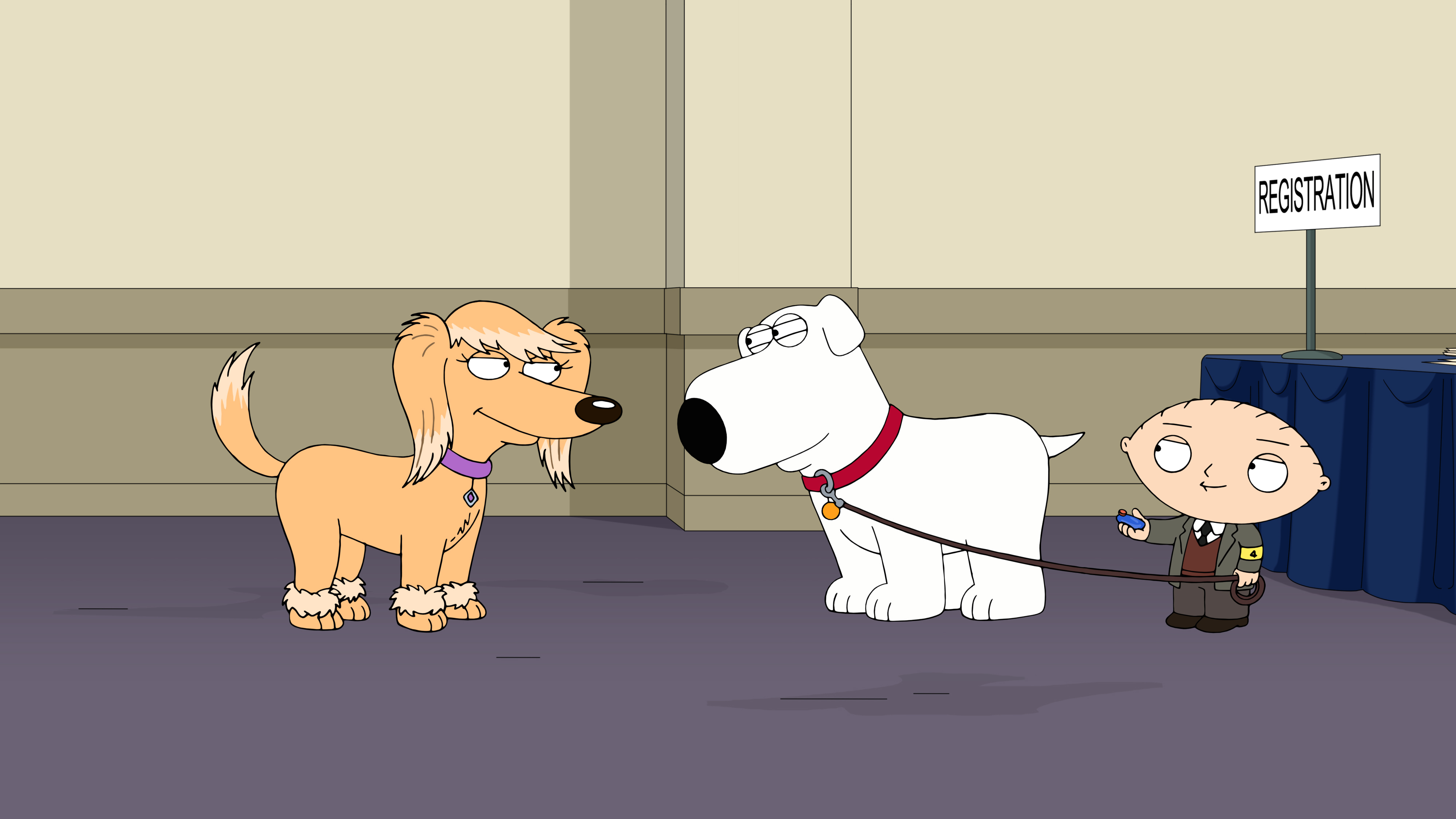 "Family Guy" Boy (Dog) Meets Girl (Dog)